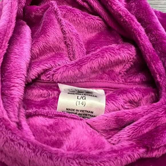 Adidas Fleece Hoodie Girls Size Large - Picture 2 of 3